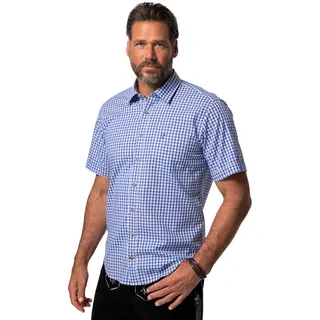 JP 1880 Herren große Größen Übergrößen Menswear L-8XL Hemd, Tracht, Halbarm, Kent Kragen, Modern Fit helles blau 5XL 723283720-5XL