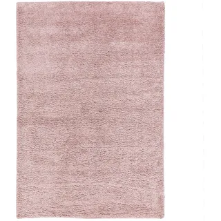 Pergamon Aloha Hochflorteppich 160 x 230 cm Rosa/Roségold
