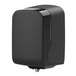 Semy Top Handtuchrollenspender, Centerpull, Maxi, edle Optik, Eleganter Handtuchrollenspender für moderne Hygiene und zuverlässige Nutzung, Farbe: schwarz matt