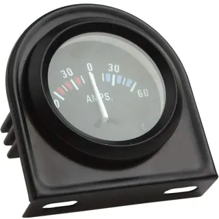 Mintice Kfz Auto Motor 2" 52mm Zeiger Ampere Anzeige Messgerät Kit weiße Lichtanzeige universelles Schwarz