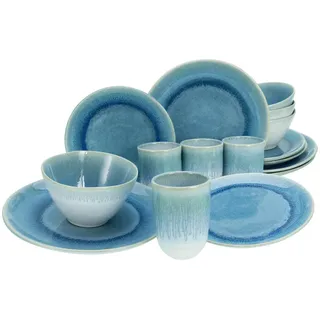 CreaTable Kombiservice Aquarius 16-tlg. blau