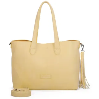 Fritzi aus Preußen Schultertasche Umhängetasche Vintage Jördis Shopper Fizz gelb - Gelb