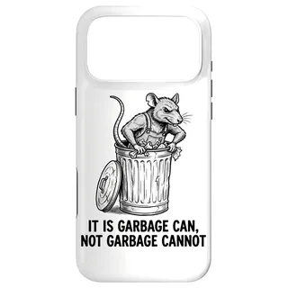 Hülle für iPhone 17 Pro Max Lustiger Retro-Abfalleimer für Ratten, kein Müll, kein Straßenüberlebender