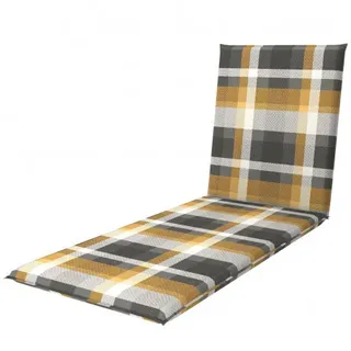 Liegenauflage 195 x 60 x 6 cm 50 % Baumwolle, 50 % Polyester grau - Grau