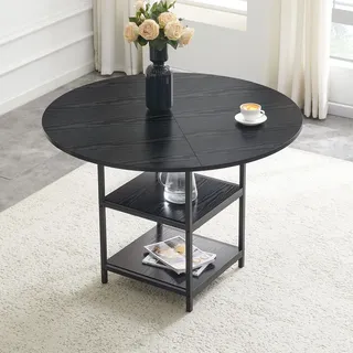 modfu Runder Esstisch 107 x 75 cm schwarz