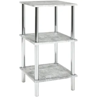 Haku-Möbel Standregal 39 x 39 x 77 cm Grau