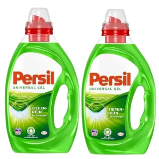 Persil Universal Gel, Flüssigwaschmittel, 360° Reinheit & Pflege, Doppelpack (2x20 Waschladungen)