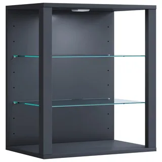 VCM GlasolSW Vitrinenschrank wandhängend Anthrazit