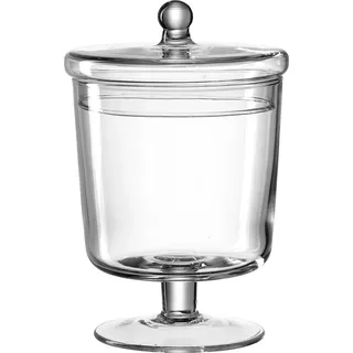 Leonardo Dose auf Fuß RAVENNA, Aufbewahrungsdose, Döschen, Glas, Klar, 20 cm, 018612 - Transparent