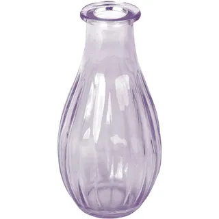 Talking Tables Fliederfarbene Glas-Budvase für Blumen, stilvolle Einzelstiel-Vase für Hochzeits-Tischdeko, Fensterbank, Gartenpartys, Sommeressen, Kamindekor & Geschenke, 14 cm
