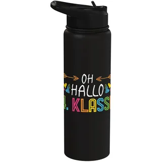 Oh Hallo 4. Klasse Schule Stainless Steel Insulated Water Bottle
