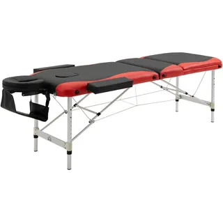 Homcom Massageliegen PVC Aluminium, Kunststoff schwarz 215B x 60T x 61-84H cm