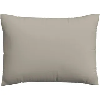 Schlafgut Kopfpolsterbezug , Taupe , Textil , Uni , 70x90 cm , Grüner Punkt, Textiles Vertrauen - Oeko-Tex®, AZO-frei, Oeko-Tex® Made IN Green , bügelleicht, bügelfrei , Heimtextilien, Bezüge, Polsterbezüge
