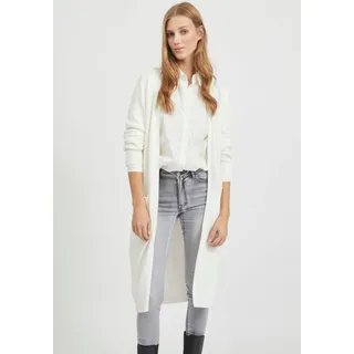 VILA Viril Long Knit Cardigan - Noos Strickjacke, White Alyssum, M EU