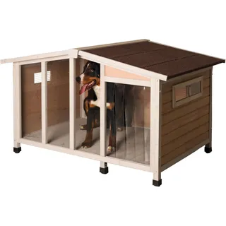 Kerbl Hundehütte Overview 134 x 92 x 82 cm Holz Braun
