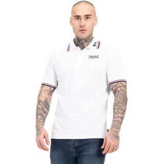Lonsdale Lion Kurzarm-poloshirt - White / Dark Red / Navy - 3XL