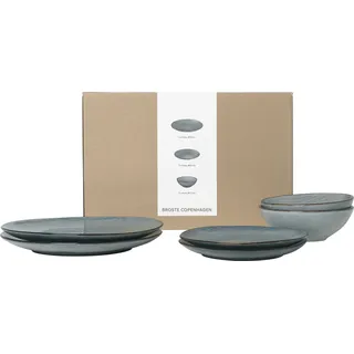 Broste Copenhagen Nordic Sea Geschirrset mittag 6tlg - Blau, Grau