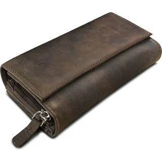 ROYALZ Orelia Vintage Geldbörse Damen Portemonnaie braun