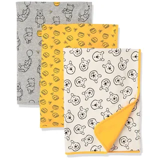 Amazon Essentials Disney | Marvel | Star Wars Unisex Baby Wickeltücher, 3er-Pack, 3er-pack Winnie Puuh Oh Bother, Einheitsgröße