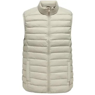 Only & Sons Gavin Light Daunenweste - Silver Lining - 2XL