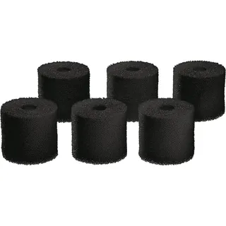 OASE 48023 Ersatz Carbon Filterschwamm Set für BioMaster Aquarium Außenfilter, 6 Stück, schwarz