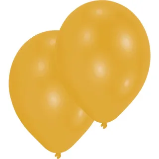 Amscan Luftballons 50 St. Gold/Orange Durchmesser 27,5 cm