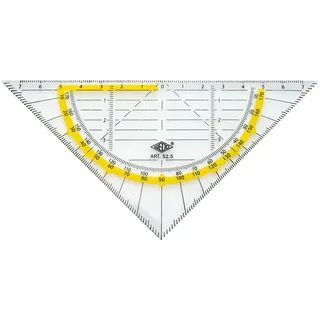 Wedo Geodreieck 16 cm transparent