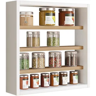 VCM Holz Wandregal Gewürzregal 0 x 0 x 0 cm Weiß