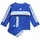 Seasonal Essentials Tiberio Stripes Fleece Crew Set team royal blue/glow blue/dark blue/white AD8R 68