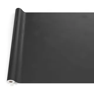 ANRO Wachstuch-Tischdecke Tischdecke abwaschbar Wachstuch Garten-Tischdecke Outdoor Indoor 140x140cm Schnittkante Schwarz Wachstuchtischdecke Wachstischdecke wasserabweisend Gartentischdecke
