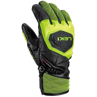 Leki WCR Venom 3D Skihandschuhe Black/Ice Lemon 14-15 Jahre