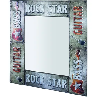 HAKU Möbel Spiegel Vintage, Metall - Maße: B 64 cm x H 74 cm x T 3 cm, Style: Industrial