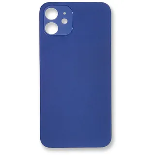 Rückschale Rahmen kompatibel mit iPhone 12 Back Cover Glas Schwarz Weiß Blau