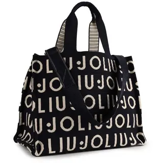 Liu•Jo TOTE STRIPED Shopper Canvas Black/Blue