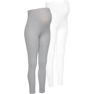 Neun Monate Umstandsleggings », 2er Pack Hosen für Schwangerschaft und Stillzeit«, (Packung, 2 tlg.), lange Form, weiß