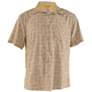 Club Ride Detour Kurzarmhemd - Khaki / Tread Print - XL