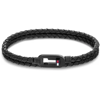 Tommy Hilfiger Armband Herren aus Leder Schwarz 2790386