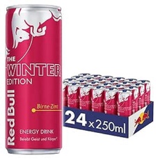 Red Bull Winter Edition Birne-Zimt - 24er Palette Dosen Getränke, EINWEG (24 x 250 ml)