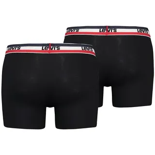 Levi's Boxershorts unifarben schwarz S 2er Pack