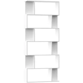 vidaXL Bücherregal 80 x 24 x 192 cm Weiß