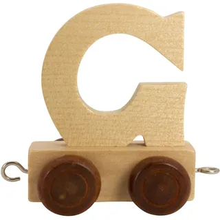 Buchstabenzug aus Holz, Buchstaben Zug, Lok, Waggon, A-Z, Wunschname (G)
