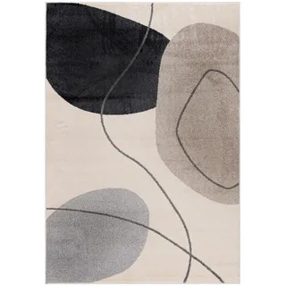 Mazovia Teppich Beige geometrisch - 180 x 250 cm , Taupe, Beige , Textil , Abstrakt , Rechteckig , 180x250 cm , Oeko-Tex® Standard 100 , für Fußbodenheizung geeignet, für Hausstauballergiker geeignet, in verschiedenen Größen erhältlich, pflegeleicht, strapazierfähig , Teppiche und Böden, Teppiche
