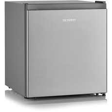 SEVERIN Kühlbox mit Kältefach, Tischkühlschrank mit Zwischenboden, energiesparender Mini Kühlschrank für kleine Haushalte, 45 L Nutzinhalt, Inox look, KB 8878
