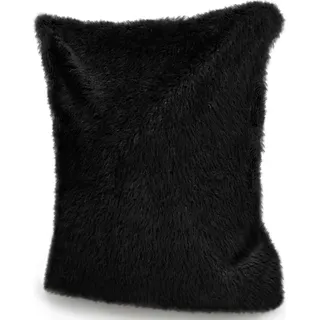 Green Bean® XXL-Sitzsack Fellotpik mit Füllmaterial (EPS Perlen - 380 Liter) - Indoor Maße ca 180 x 140 cm - Bean Bag Sitzkissen Sitzpuff Sitzsessel Bodenkissen Lounge Schwarz - Schwarz