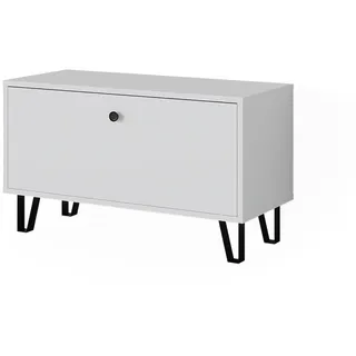 Vicco Sitzbank Siri Weiß 80 x 46 cm , Holzwerkstoff , 80x46x35.1 cm , Garderobe, Garderobenbänke, Schuhbänke