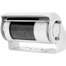 Bild von Shutter-Doppel-Rückfahrkamera RAV-MD2 in weiß von CARGUARD Systems mit 700TVL für Navis, Moniceiver und Monitore mit 2 Kameraeingängen, 150° und 60°, 9-32V, PAL