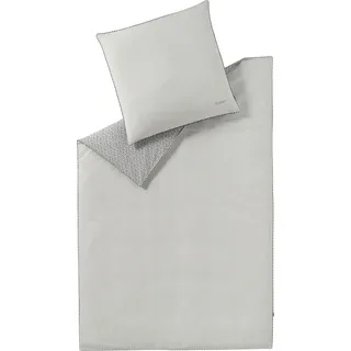 Wendebettwäsche ESPRIT "Scatter in Gr. 135x200, 155x220 oder 200x200 cm", grau (hellgrau), B/L: 155cm x 220cm, 1 Stk., 1 Stk., Renforcé, B/L: 80cm x 80cm, 2 Stk., Renforcé, Obermaterial: 100% Baumwolle, Bettwäsche, Wendebettwäsche, Bettwäsche aus Baumwolle, Bettwäsche mit Reißverschluss