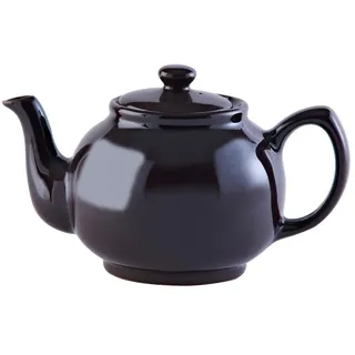 Price & Kensington Englische Teekanne für 6 Tassen, aus hochwertigem Steingut, Teekännchen mit Glanzglasur, rockingham braun, mikrowellen- und spülmaschinenfest, Vintage Teebereiter