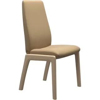 Stressless® Polsterstuhl »Laurel«, Leder PALOMA, High Back, Größe L, mit abgerundeten Beinen in Walnuss, beige