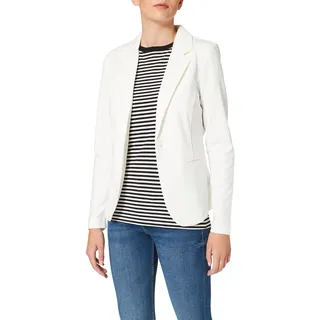 ICHI IHKATE BL Damen Blazer Kurzblazer Jacke Ein-Knopf-Blazer mit Stretch und Reverskragen, Größe:XS, Farbe:Cloud Dancer (10111)